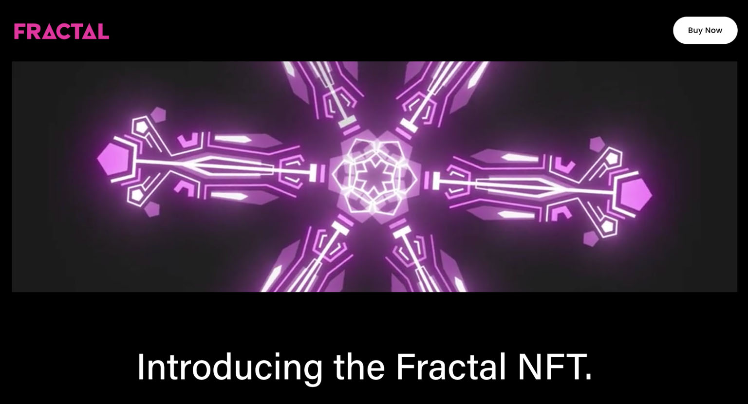SolanaベースのNFTを販売する「Fractal」（Image Credit：Fractal）